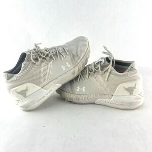 Under Armour Project Rock 2 Onyx White Women's Size 8 Training Shoes Gym‎